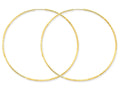 FJC Finejewelers 14k Yellow Gold 1.25mm Bright-cut Endless Hoop Earring