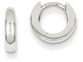 FJC Finejewelers 14k White Gold Polished Hinged Hoop Earrings
