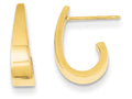 FJC Finejewelers 14k Yellow Gold Small Polished J Hoop Earrings