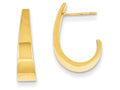 FJC Finejewelers 14k Yellow Gold Medium Polished J Hoop Earrings