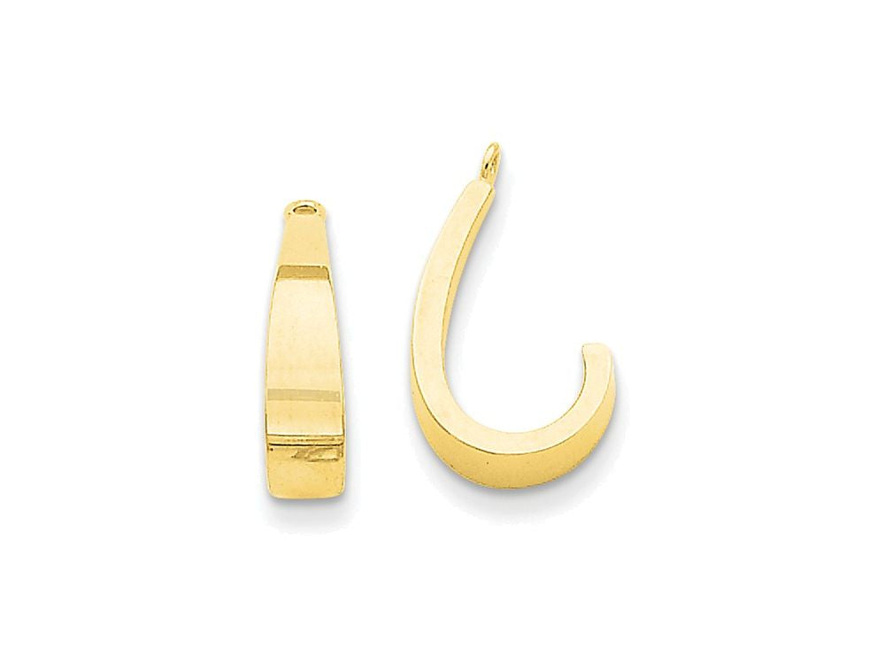 FJC Finejewelers 14k Yellow Gold Polished J-hoop Earring Jackets