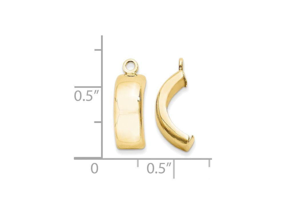 FJC Finejewelers 14k Yellow Gold Polished Earring Jackets