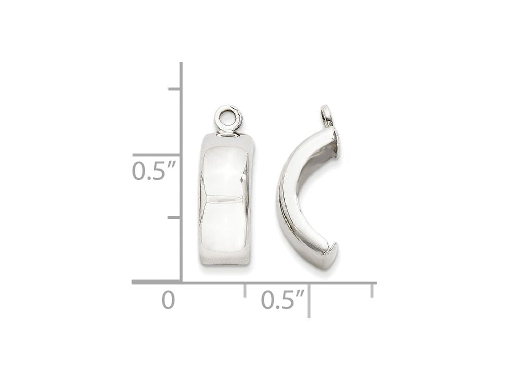 FJC Finejewelers 14k White Gold Polished Earring Jackets