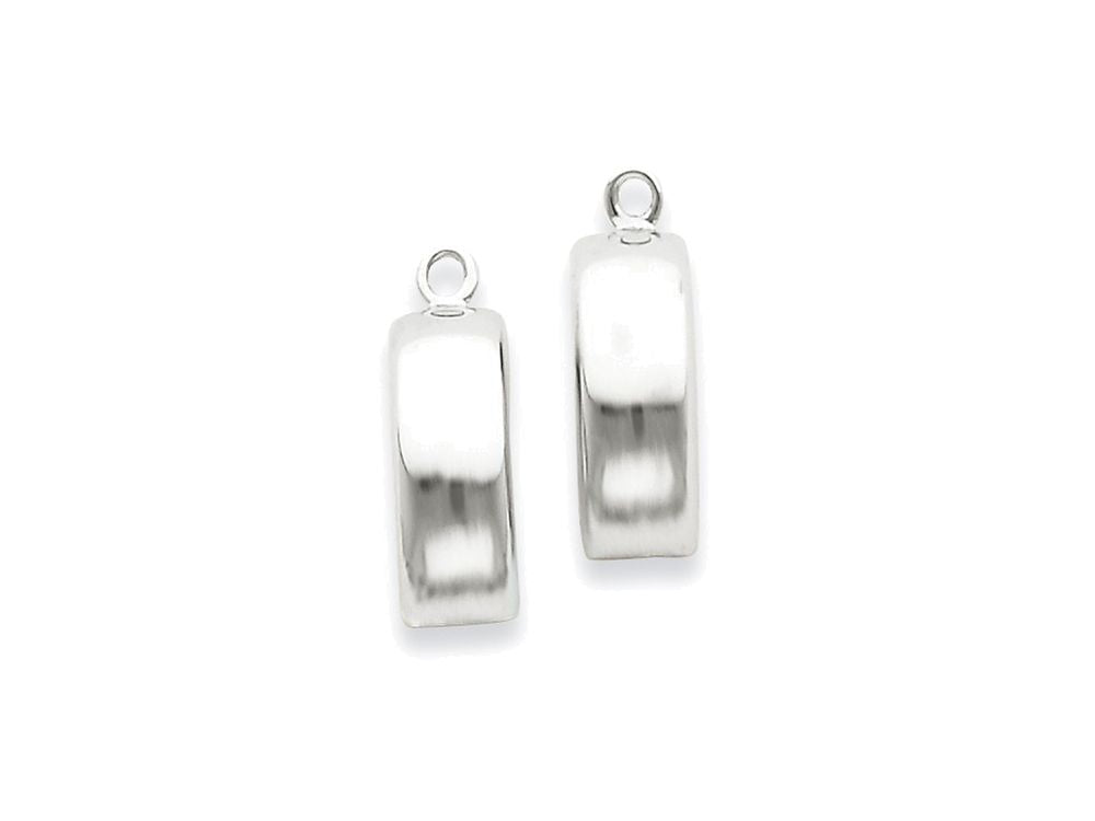 FJC Finejewelers 14k White Gold Polished Earring Jackets