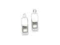 FJC Finejewelers 14k White Gold Polished Earring Jackets