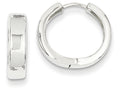 FJC Finejewelers 14k White Gold Hinged Hoop Earrings
