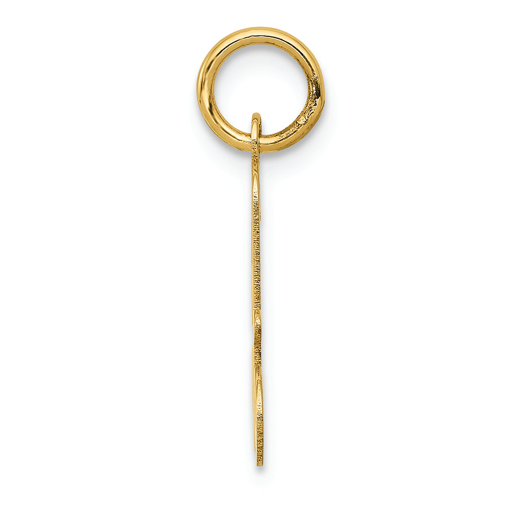 FJC Finejewelers 14k Yellow Gold Die Struck Initial A Charm