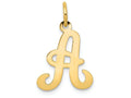 FJC Finejewelers 14k Yellow Gold Die Struck Initial A Charm