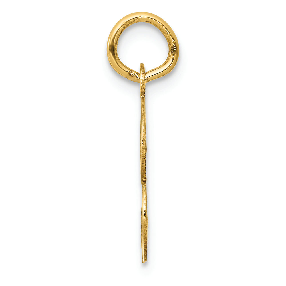 FJC Finejewelers 14k Yellow Gold Die Struck Initial B Charm