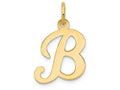 FJC Finejewelers 14k Yellow Gold Die Struck Initial B Charm