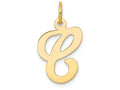 FJC Finejewelers 14k Yellow Gold Die Struck Initial C Charm