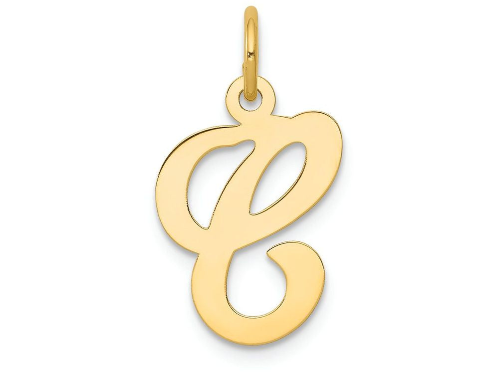 FJC Finejewelers 14k Yellow Gold Die Struck Initial C Charm