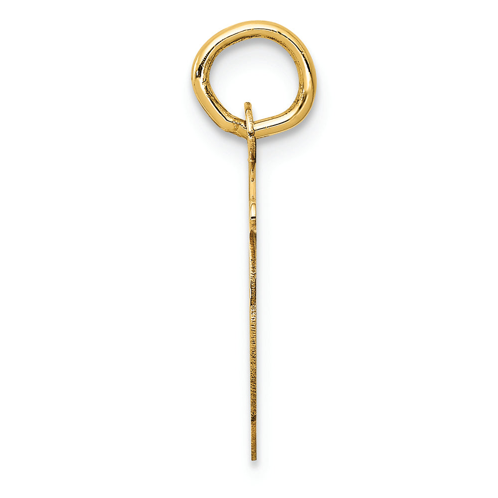 FJC Finejewelers 14k Yellow Gold Die Struck Initial D Charm