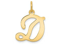 FJC Finejewelers 14k Yellow Gold Die Struck Initial D Charm
