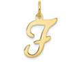 FJC Finejewelers 14k Yellow Gold Die Struck Initial F Charm