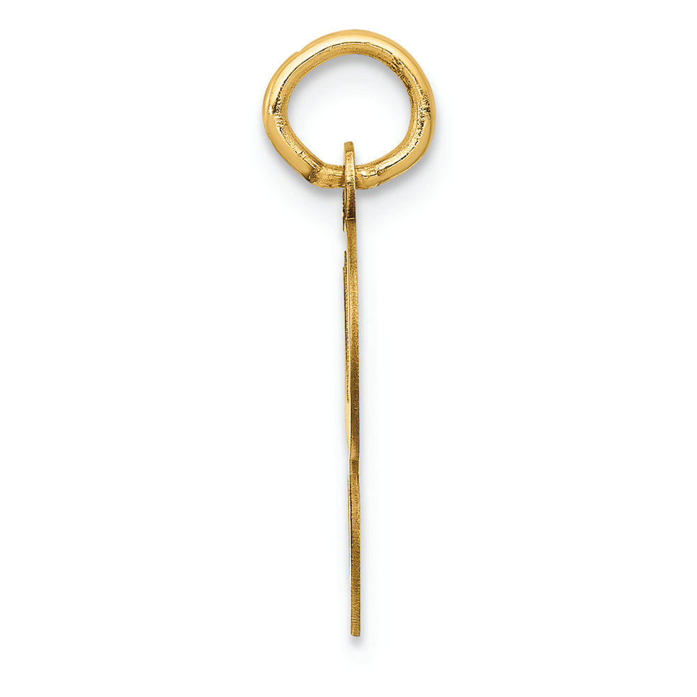 FJC Finejewelers 14k Yellow Gold Die Struck Initial G Charm