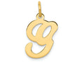 FJC Finejewelers 14k Yellow Gold Die Struck Initial G Charm