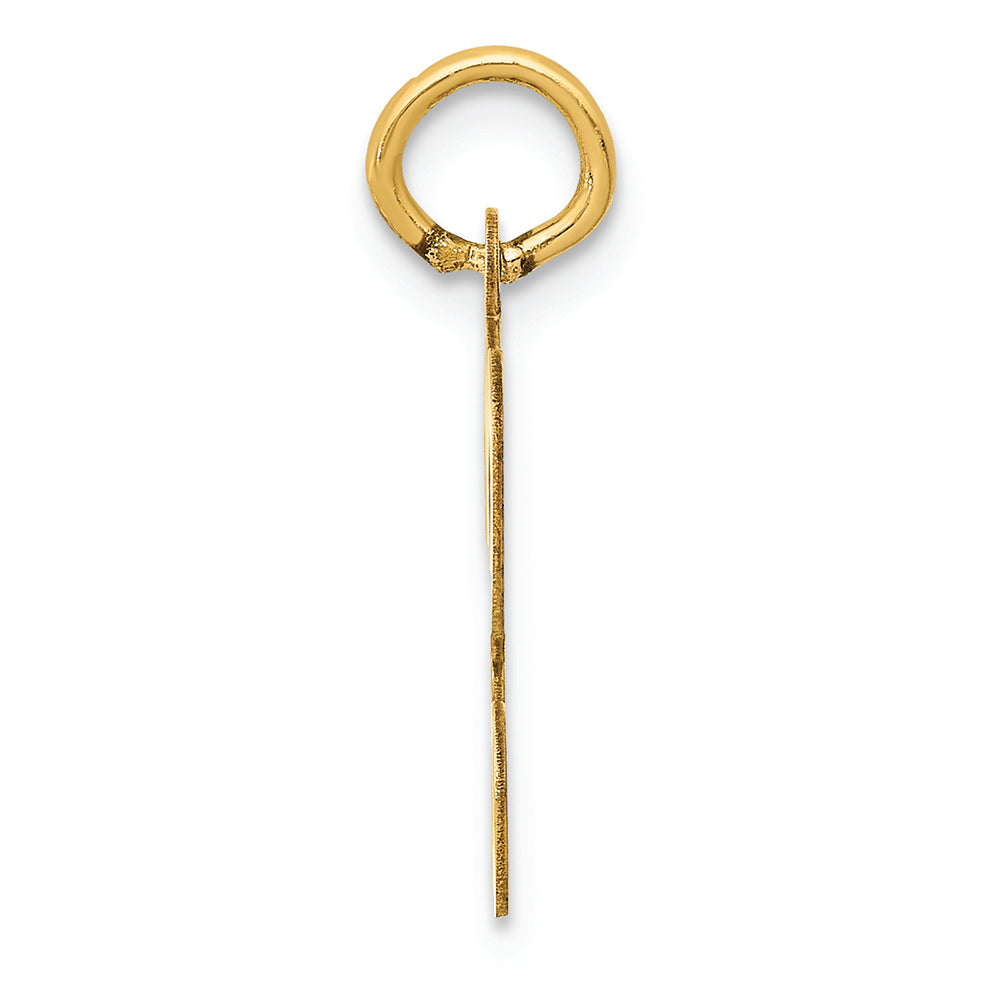 FJC Finejewelers 14k Yellow Gold Die Struck Initial H Charm