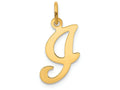 FJC Finejewelers 14k Yellow Gold Die Struck Initial I Charm