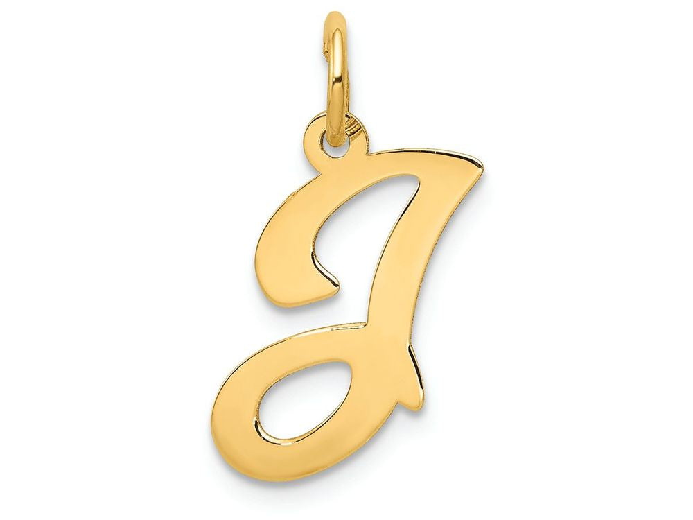 FJC Finejewelers 14k Yellow Gold Die Struck Initial J Charm