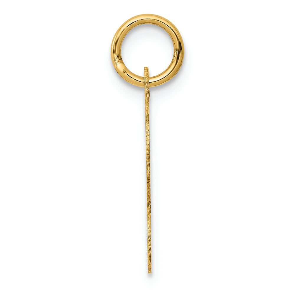 FJC Finejewelers 14k Yellow Gold Die Struck Initial L Charm