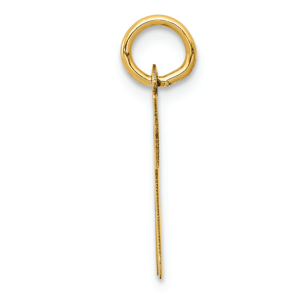 FJC Finejewelers 14k Yellow Gold Die Struck Initial N Charm