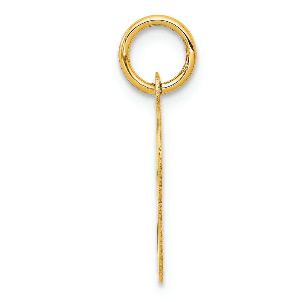 FJC Finejewelers 14k Yellow Gold Die Struck Initial P Charm