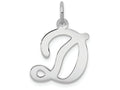 FJC Finejewelers 14 kt White Gold Die Struck Initial D Charm