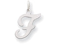 FJC Finejewelers 14 kt White Gold Die Struck Initial F Charm