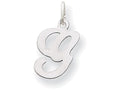 FJC Finejewelers 14 kt White Gold Die Struck Initial G Charm