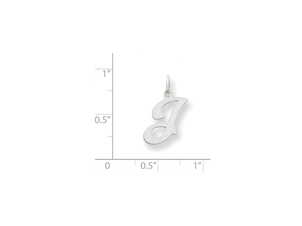 FJC Finejewelers 14 kt White Gold Die Struck Initial J Charm