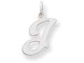 FJC Finejewelers 14 kt White Gold Die Struck Initial J Charm