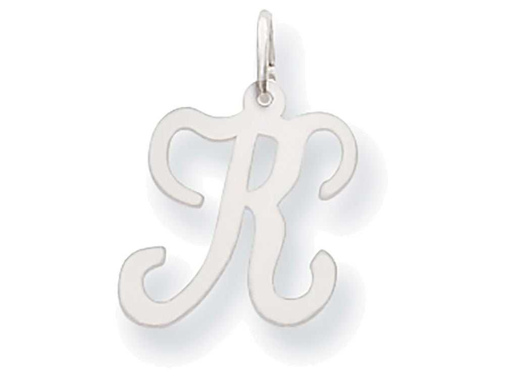 FJC Finejewelers 14 kt White Gold Initial K Charm