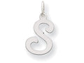FJC Finejewelers 14 kt White Gold Die Struck Initial S Charm