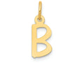 FJC Finejewelers 14k Yellow Gold Small Slanted Block Initial B Charm