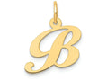 FJC Finejewelers 14k Yellow Gold Small Fancy Script Initial B Charm