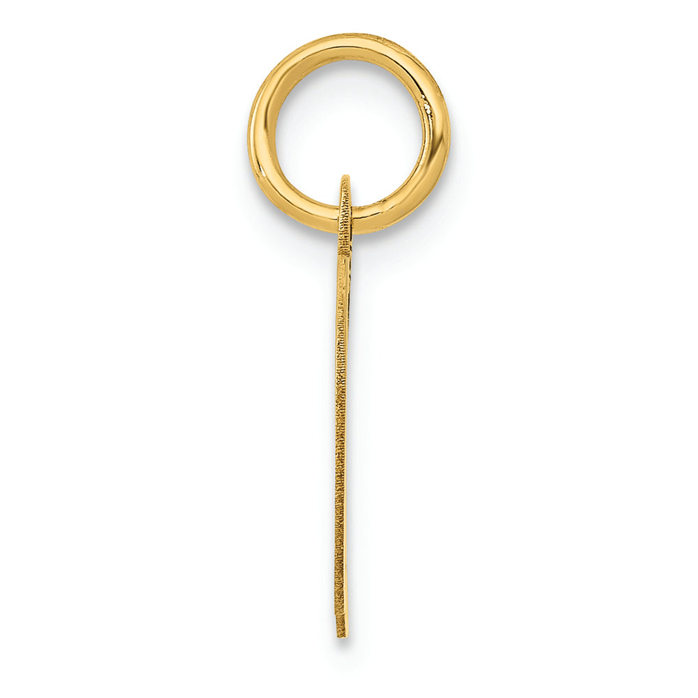 FJC Finejewelers 14k Yellow Gold Small Fancy Script Initial D Charm