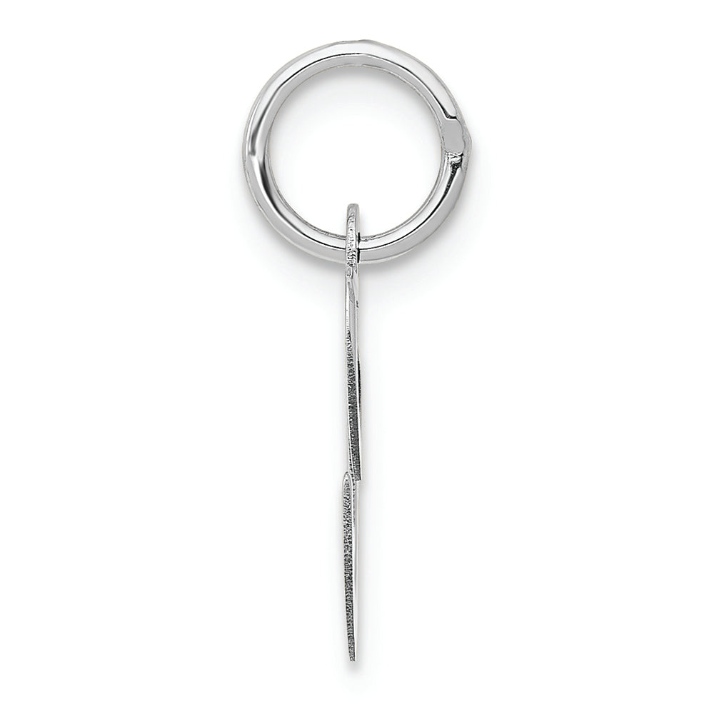 FJC Finejewelers 14k White Gold Small Fancy Script Initial C Charm