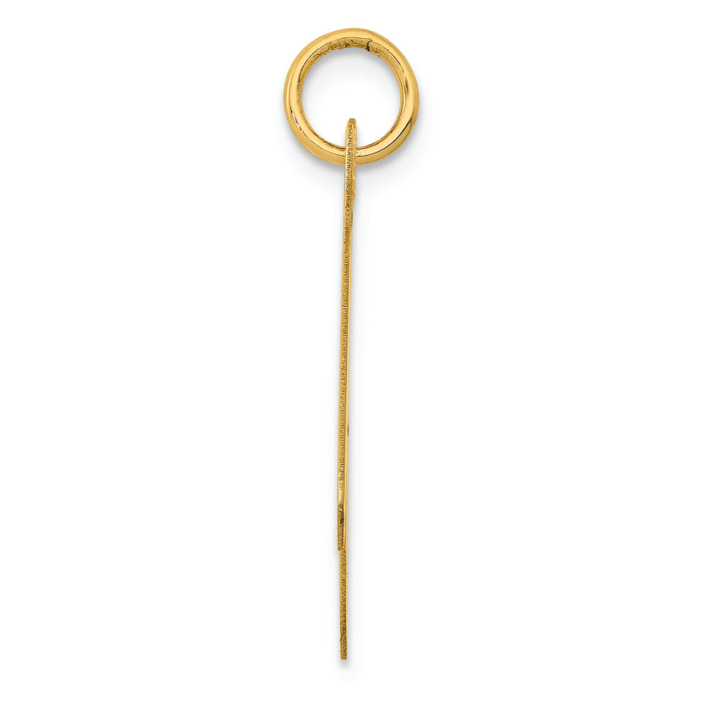 FJC Finejewelers 14k Yellow Gold Large Fancy Script Initial A Charm