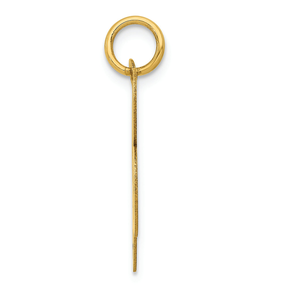 FJC Finejewelers 14k Yellow Gold Large Fancy Script Initial B Charm
