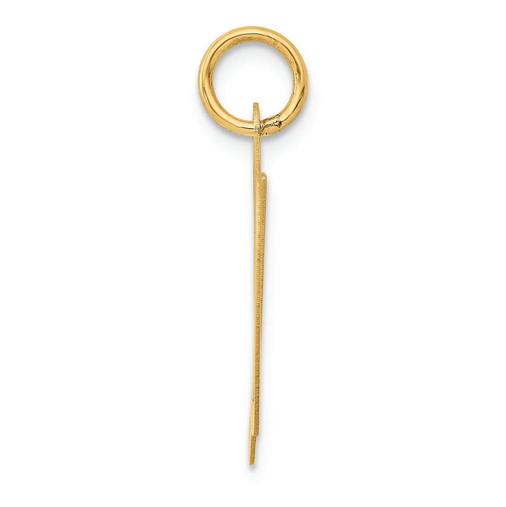 FJC Finejewelers 14k Yellow Gold Large Fancy Script Initial D Charm