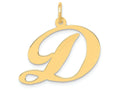FJC Finejewelers 14k Yellow Gold Large Fancy Script Initial D Charm