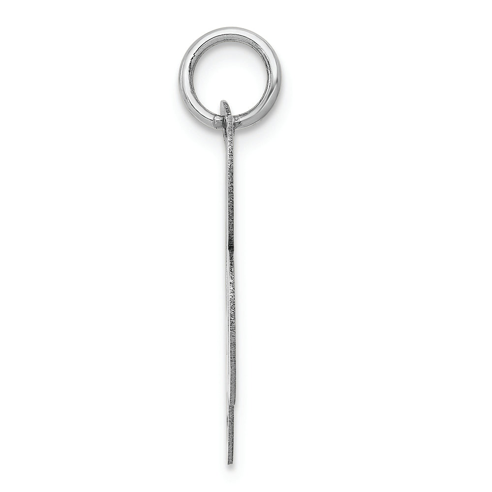 FJC Finejewelers 14k White Gold Large Fancy Script Initial B Charm