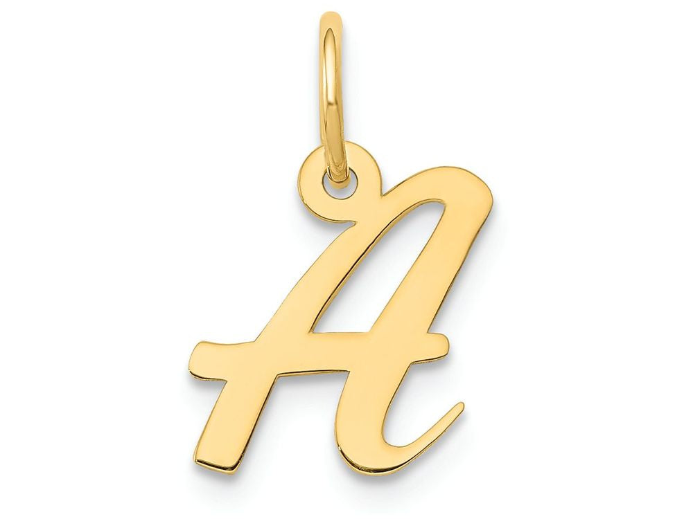 FJC Finejewelers 14k Yellow Gold Small Script Initial A Charm