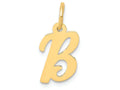 FJC Finejewelers 14k Yellow Gold Small Script Initial B Charm