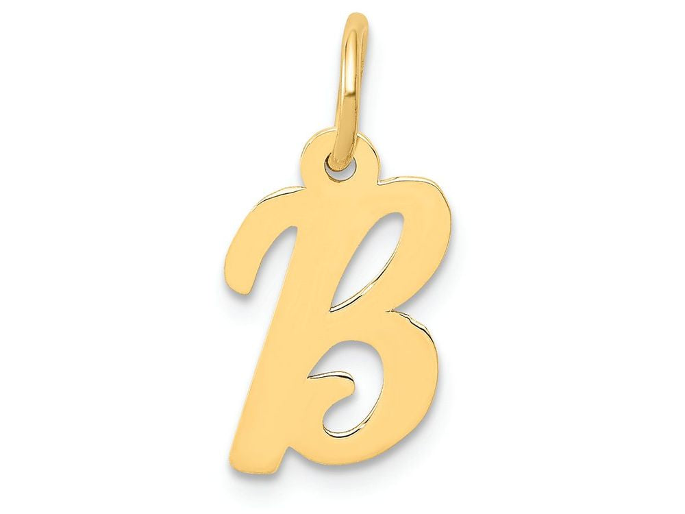 FJC Finejewelers 14k Yellow Gold Small Script Initial B Charm