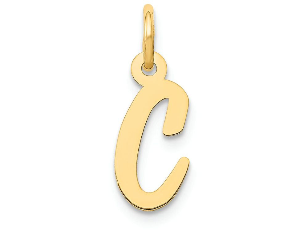 FJC Finejewelers 14k Yellow Gold Small Script Initial C Charm