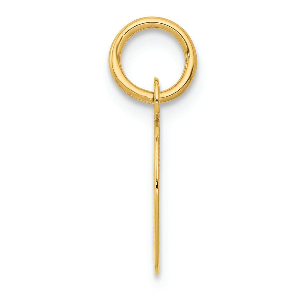 FJC Finejewelers 14k Yellow Gold Small Script Initial D Charm
