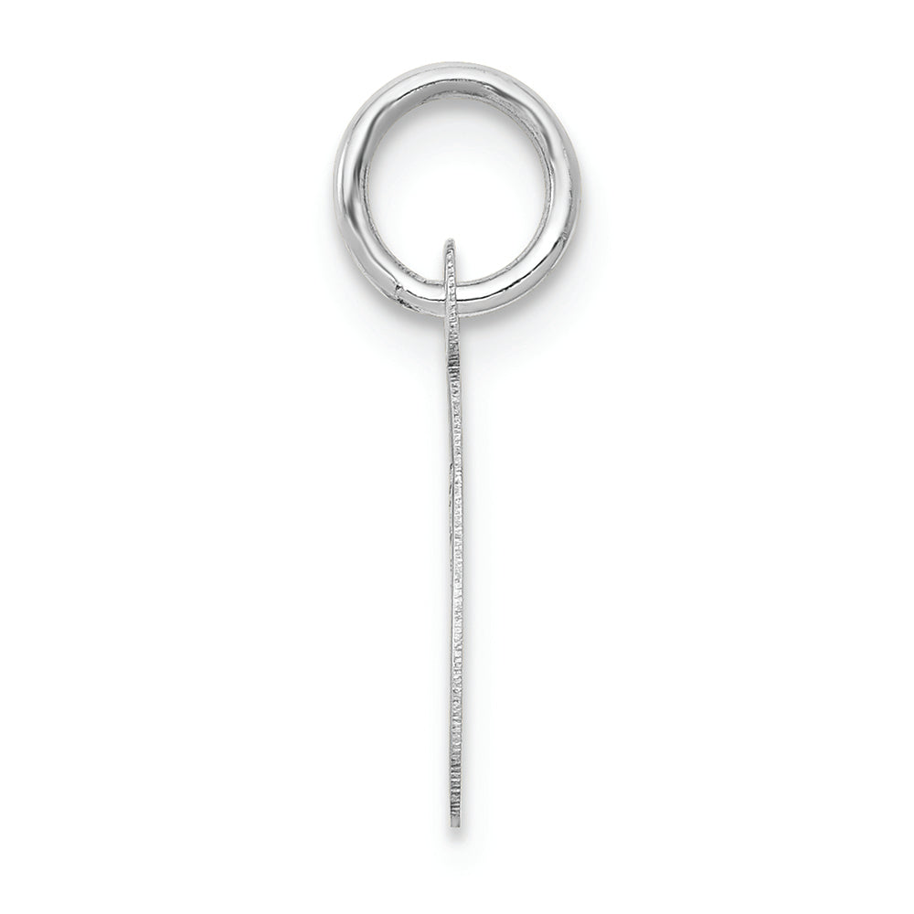 FJC Finejewelers 14k White Gold Small Script Initial C Charm