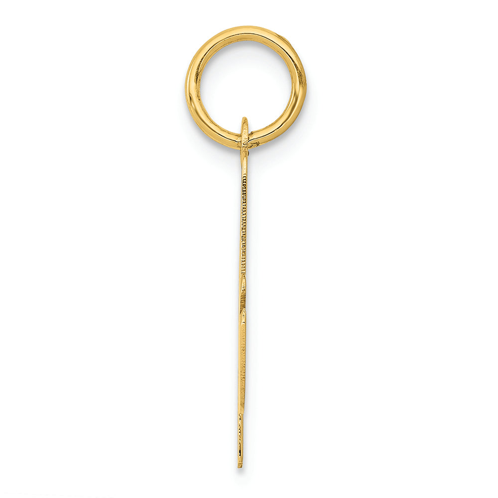 FJC Finejewelers 14k Yellow Gold Medium Script Initial A Charm
